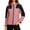 Pinks-jacket, variant on Aezemi Women Zip up Hoodie Raincoat Waterproof Windbreaker Adjustable Hooded Long Sleeve Fashion Hiking Travel Rain Jacket Full Zip Lightweight Color Block Outerwear with Pockets XXL