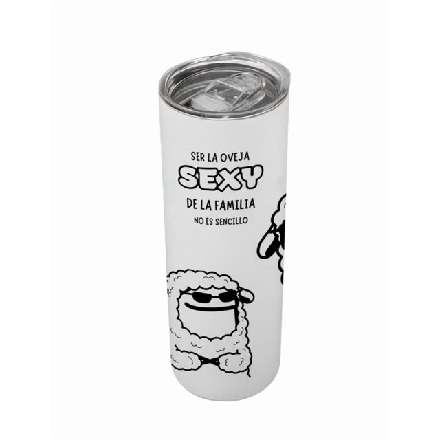 Termo de 590 ml. diseño divertido Ser la oveja sexy de la familia no es sencillo regalo original
