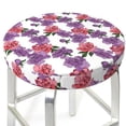 thumbnail image 3 of Lukts Housses de Tabouret de Bar Motif Pivoines 12 Pouces-14 Pouces Rond Résistant aux Plis Extensible Lavable Anti-Poussière Housse de Siège de Tabouret-12 Pouces, 3 of 7