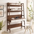 thumbnail image 3 of Pemberly Row Particleboard and MDF Office Desk in Walnut/White, 3 of 7