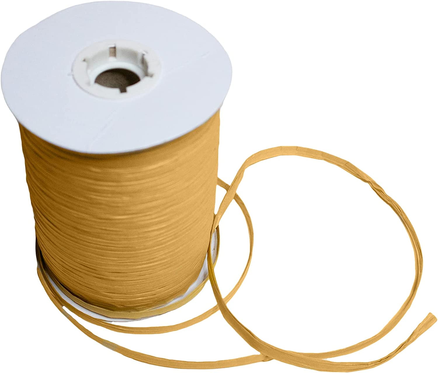 Paper Raffia Ribbon Roll 100 Yards for Kraft Packaging and Decoration (Gold)