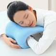 thumbnail image 6 of ZPAQI Travel Friendly Memory Foam Pillow for Neck Support During Desk Napping and Rests, 6 of 21
