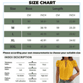 thumbnail image 3 of Womens Shirts Blouse Women's Casual Fashion Loose Design Embroidered Mesh Puff Sleeves Top, 3 of 4