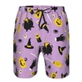 thumbnail image 3 of Cauagu Cute Halloween Print Men's Swim Trunks,Hawaiian Bathing Suit Swimsuits Beach Shorts with Pockets for Men Quick Dry Swimming Board Shorts-Large, 3 of 6