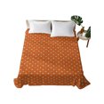 thumbnail image 2 of Queen Flat Sheet Only Colorful Polka Dot on Orange Soft Microfiber Cooling Bedding Sheets Modern Minimalist Dotted Flat Bed Sheet for Hotel,Home Decor, 2 of 9
