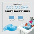 thumbnail image 5 of SubSafe Sandwich Safe, 2 Pack – This Reusable Sandwich Container Keeps Your Sandwich Safe, Not Soggy – For Square Bread – Ideal Boating & Cooler Accessory – As Seen On Shark Tank, Makes a Great Gift, 5 of 7