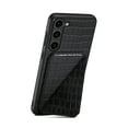 thumbnail image 2 of Allytech Slim Case Compatible with Samsung Galaxy S23 FE, Crocodile Print PU Leather Magnetic Hidden Card Holder Kickstand Shockproof Full Body Protective Wallet Case for Women Men, Black, 2 of 7