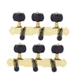 thumbnail image 3 of Pomo de cuerda de instrumento Alice 2 piezas (L&R) clavija de afinación de guitarra clásica chapada en oro y negro cabezas de máquina de guitarra acústica 1: 14 teclas de afinación perillas sinton Alice Pomo de cuerda de instrumento, 3 of 6