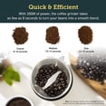 thumbnail image 4 of COSORI Coffee Grinder Electric, Coffee Beans Grinder, Espresso Grinder, Coffee Mill also for Spices, Herbs, Grains, Included 1 Removable Stainless Steel Bowl, Black, 4 of 15