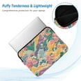 thumbnail image 2 of FORMRS 15-15.6 inch Laptop Sleeve Case Soft Carrying Quilted Computer Bag Cover, Yellow Floral Wave, 2 of 7
