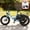 Blue, variant on ESKUTE Electric Tricycle for Beginners, 16" x 3.0 Fat Tire Folding 3-Wheel E-Bike, 250W Motor, 302Wh Battery, Step-Thru Design, 12 MPH, Blue with Lock,Phonebag and mirror