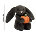 thumbnail image 3 of Jellycat Lapin Citrouille en Peluche Jouet en Peluche Lapin Noir d'Halloween, 3 of 5