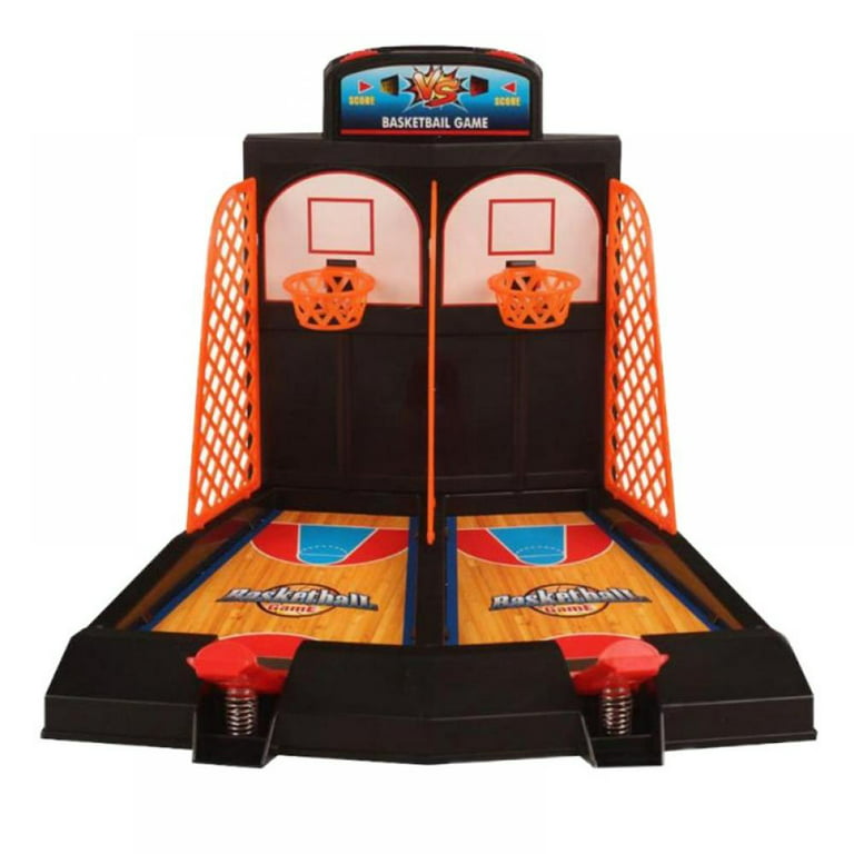 Jogo de Tiro de Basquete, 2 jogadores Finger Shoot Desktop Table Basketball  Games Classic Arcade Double Ejection Basketball Hoop Set