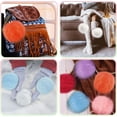 thumbnail image 3 of Dalrosia 8PCS Faux Fur Pom Pom for Hats, 5.5 Inch Large Faux Fur Pom Pom Fluffy Pom Pom Balls with Elastic Loop for Crafts Gloves Scarves Knitting Accessories, 3 of 5