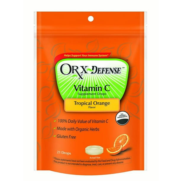 Orx Lozenges Tropical Orange 21 Ct Walmart Com Walmart Com