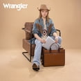 thumbnail image 3 of Wrangler Laptop Bag for Women 15.6 Inch Vintage Work Messenger Bag for Business Briefcase Handbag with Adjustable Shoulder Strap, Brown-coffee, 3 of 7