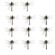 thumbnail image 1 of Repelente de Insectos con Pinzas de LibéLula: LibéLulas 3D Realistas con Pinzas, DecoracióN para Exteriores para Mantener Alejados una los Insectos. 12 Unidades., 1 of 8