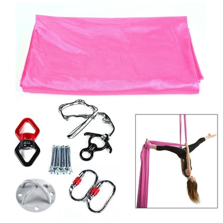 Aerial Silk Yoga Swing Hammock 3 Yard Trapeze Antigravity Pilates Kit 2.8m×2.8m