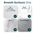 thumbnail image 7 of SlipX Solutions Bath Grab Bar With Anti-Slip Grip, 17”, Shower Handles for Seniors, No Drilling, 7 of 7