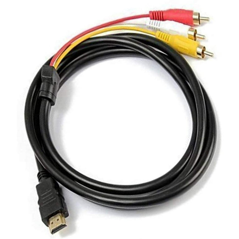 Male Hdmi To 3 RCA Male Av Adapter Composite Av Audio Video Cable 1.5M For