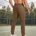 thumbnail image 4 of Multi-Pocket Waterproof Pant Casual Cargo Trousers Work Pants Winter Sports Outwear Sweatpants Men's Jogging Pants Men Multi-Pockets Drawstring Cotton Track Pant, 4 of 5