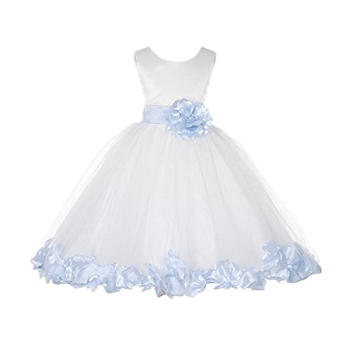 flower girl dresses with petals