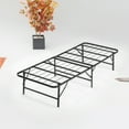 thumbnail image 2 of Continental Sleep, 14-Inch Foldable Metal Platform Bed Frame with Tool Free Setup, Sturdy Steel, No Box Spring Needed, Twin, Black, 2 of 7