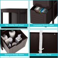 thumbnail image 5 of Giantex Bathroom Floor Cabinet, Multifunctional Free-Standing Storage Cabinet w/2 Removable Drawers, Side Storage Organizer w/Anti-toppling Device, Ideal for Entryway/Bathroom/Bedroom (Brown), 5 of 8