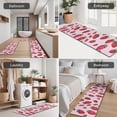 thumbnail image 5 of Strawberry Plants Fruit Dot Pink Pattern Kitchen Rugs Sets Of 3,Kitchen Runner Rugs Non Skid Washable,Decorative Kitchen Floor Mats for Kitchen,Sink,Laundry,17"x30"+ 17"x47" + 17"x59", 5 of 6