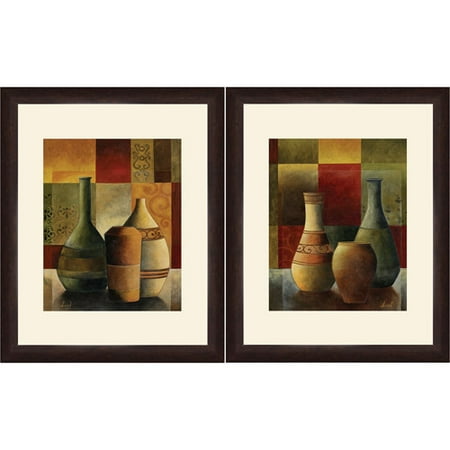 Framed Wall Art Sets framed graphic "colored vase" wall art, 13" x 16", set of 2 Framed Wall Art Sets framed graphic "colored vase" wall art, 13" x 16", set of 2