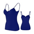 thumbnail image 2 of Uootdi Womens Tank Tops Spaghetti Strap Wrap Ruched Crop Camisole Solid Plain Regular Womens Shirts Womens Basic Tops, 2 of 6