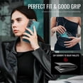 thumbnail image 6 of JEEHOOD Case For Samsung Galaxy A33 5G, RFID Blocking Compatible With MagSafe Detachable 2 In 1 Wallet With Snap fastening Card Holder,PU Leather Case,Kickstand Magnetic Protective Cover,Blue, 6 of 8