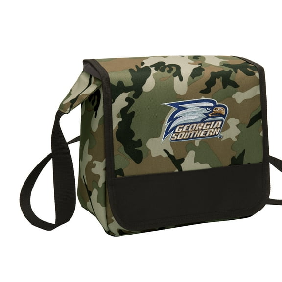 CAMO Georgia Southern Lunch Bag Stylish OFFICIAL Georgia Southern Eagles CAMO Lunchbox Cooler for School or Office - Men or Women