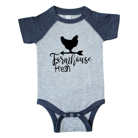 

Inktastic Farmhouse Fresh Chicken Gift Baby Boy or Baby Girl Bodysuit