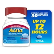 Aleve Caplets Soft Grip Arthritis Cap Naproxen Sodium Pain Reliever, 24 Count