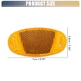 thumbnail image 3 of Unique Bargains 2pcs Bike Reflectors Bicycle Warning Reflector for Bike Bicycle 2.76"x1.38"x0.31" ABS Yellow, 3 of 6