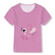 thumbnail image 1 of Camiseta de verano para niños con dibujos animados en 3d para niños, camiseta con estampado de punto de arcoíris para niños, camiseta para niñas, ropa para niños de dibujos animados 140 Gao Jinjia LED, 1 of 1
