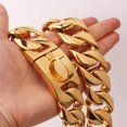 thumbnail image 3 of Strong Metal Dog Chain Collars Stainless Steel Pet Training Choke Collar For Large Dogs Pitbull Bulldog Silver Gold Show Collar ShopWise Round, 3 of 10