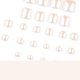 thumbnail image 3 of Nude Toe Press on Nails Chrome Toe Nail Press ons with Designs Short Square Press on Toena, 3 of 5