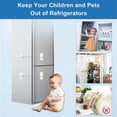 thumbnail image 2 of Refrigerator Lock 4 Pack Mini Fridge Locks For Kids No Drill Cabinet Lock With Keys Cupboard Lock C, 2 of 5