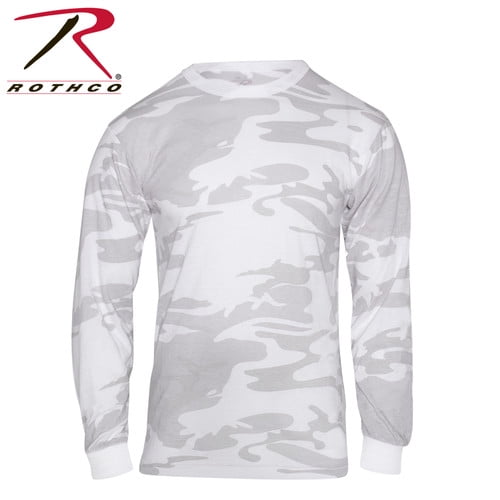 Rothco T-Shirt à Manches Longues - White Camo