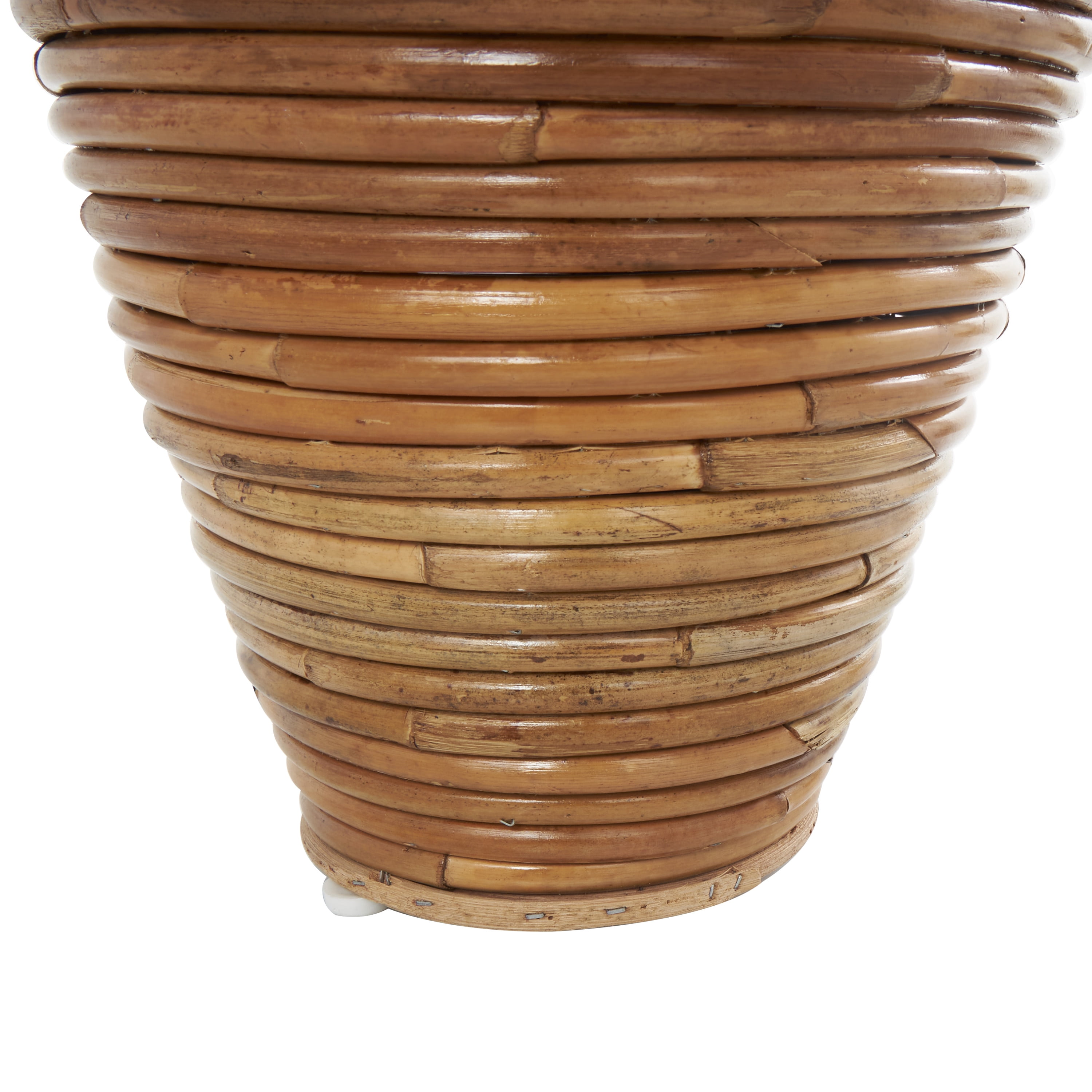 DecMode 28" Handmade Wrapped Brown Rattan Vase