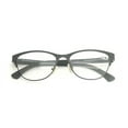 thumbnail image 3 of 3 Pack Women Cat Eye Reading Glasses Tinted Sunglasses Metal Sun Readers Presbyopic glasses, 3 of 3