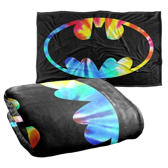Batman Tie Dye Batman Logo Silky Touch Super Soft Throw Blanket 36" x 58"