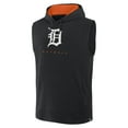 thumbnail image 2 of Men's Fanatics Black Detroit Tigers Fire Speed Sleeveless Pullover Hoodie, 2 of 3