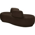 thumbnail image 5 of Meridian Furniture Argyle Brown Teddy Fabric Chaise/Loveseat, 5 of 14