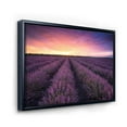 thumbnail image 3 of Designart 'Dramatic Clouds and Sunrise Over Lavender Field XIII' Farmhouse Framed Canvas Wall Art Print, 3 of 5