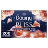 Downy Infusions Dryer Sheets, Bliss, Sparkling Amber & Rose, 200 Ct