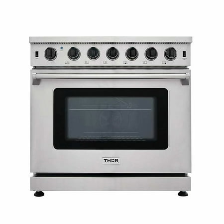 ThorKitchen 36 Inch LRG3601U Gas Range 6 Burners Cooktop 6.0 cu.ft Oven