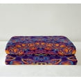 thumbnail image 3 of Purple Mandala Throw Blanket for Couch Persian Fleece Blanket, Oriental Sherpa Blanket Throw Size Boho Aesthetic Blanket, Retro Traditional Bed Blanket Hippie Paisley Home Decor Breathable, 3 of 6